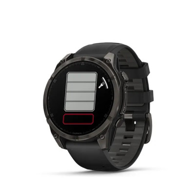 Garmin fenix 8 - 47mm, AMOLED, Sapphire, Carbon Gray DLC Titanium, Black/Pebble Gray band