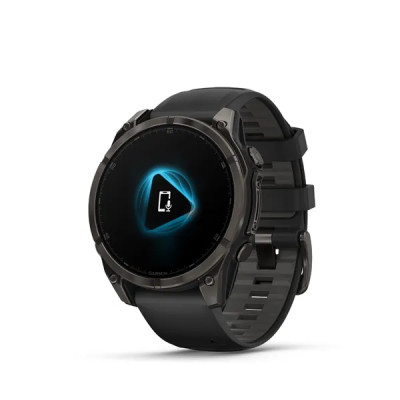 Garmin fenix 8 - 47mm, AMOLED, Sapphire, Carbon Gray DLC Titanium, Black/Pebble Gray band