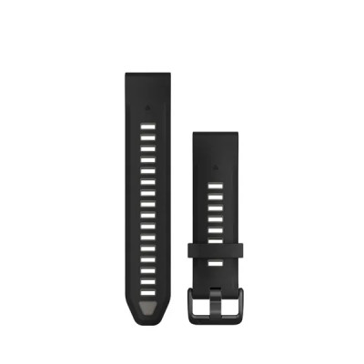 Garmin Silikonový remienok QuickFit 20 - Black/Pebble Gray