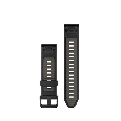 Garmin Silikonový remienok QuickFit 20 - Black/Pebble Gray