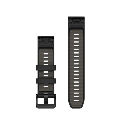 Garmin Silikonový remienok QuickFit 22 - Black/Pebble Gray