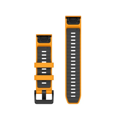 Garmin Silikonový remienok QuickFit 22 - Spark Orange/Graphite
