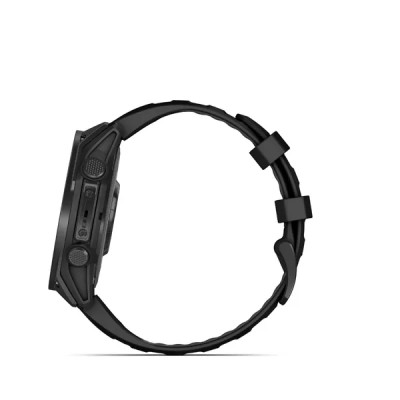 Garmin tactix 8 - 47mm, AMOLED, Sapphire, Black DLC Titanium, Black/Pebble Gray band  (Applied Ballistics Ultralight™)
