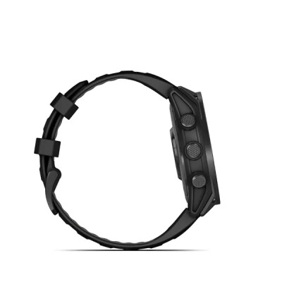 Garmin tactix 8 - 47mm, AMOLED, Sapphire, Black DLC Titanium, Black/Pebble Gray band  (Applied Ballistics Ultralight™)