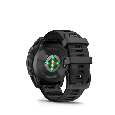 Garmin tactix 8 - 47mm, AMOLED, Sapphire, Black DLC Titanium, Black/Pebble Gray band  (Applied Ballistics Ultralight™)