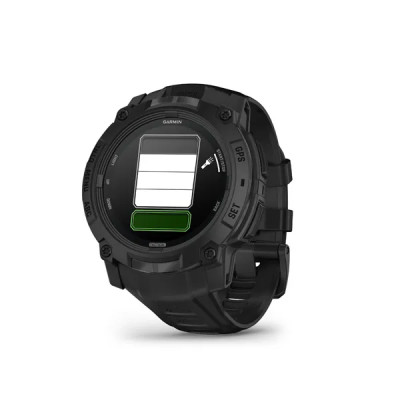 Garmin Instinct 3 - 50mm, AMOLED, Tactical Edition Black,  Black silicone band