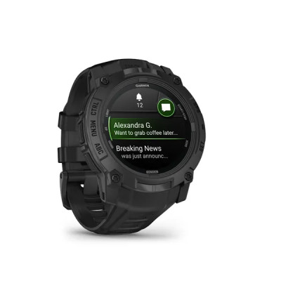 Garmin Instinct 3 - 50mm, AMOLED, Tactical Edition Black,  Black silicone band