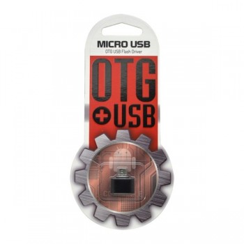 OTG adaptér micro USB / USB čierny