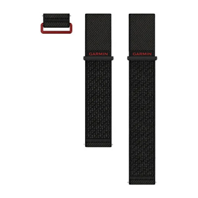 Garmin ComfortFit (24 mm) remienok nylonový, Black