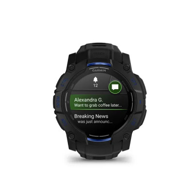 Garmin Instinct 3 - 50mm, AMOLED, Black, Black / Bolt Blue band
