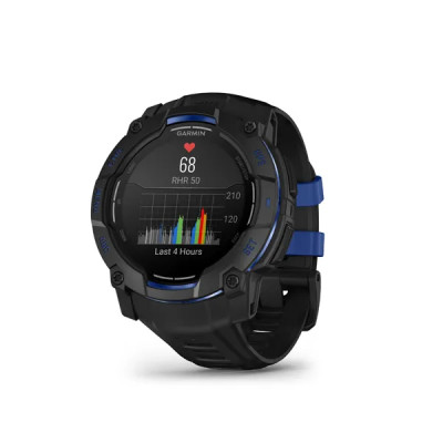 Garmin Instinct 3 - 50mm, AMOLED, Black, Black / Bolt Blue band