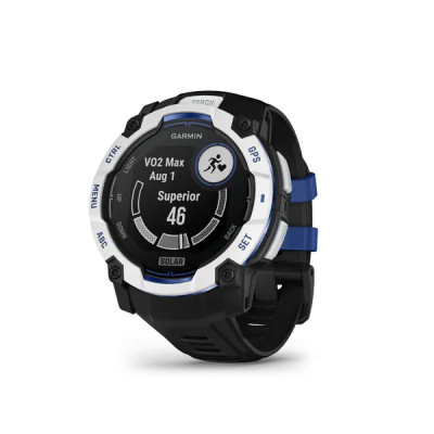 Garmin Instinct 3 - 50mm, Solar, Whitestone, Black silicone band