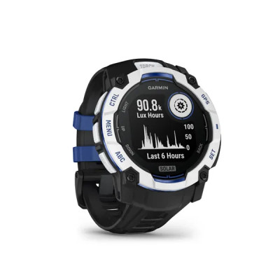 Garmin Instinct 3 - 50mm, Solar, Whitestone, Black silicone band