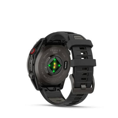Garmin fenix 8 Pro - 47mm, AMOLED, Sapphire, Carbon Gray DLC Titanium, Black/Pebble Gray band