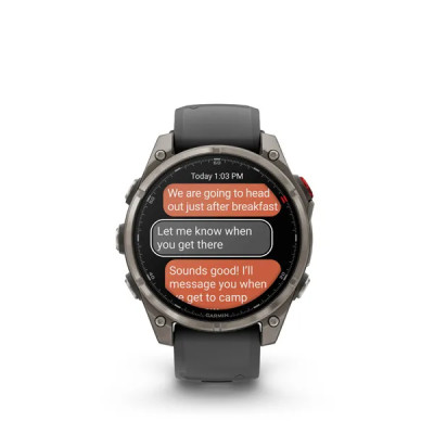 Garmin fenix 8 Pro - 47mm, AMOLED, Sapphire, Titanium, Graphite/Black band