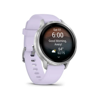 Garmin VENU 4 - 41mm, Gray/ Silver + Periwinkle