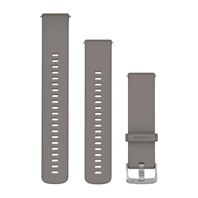Garmin Quick Release (22 mm) remienok silikónový, Silver Gray