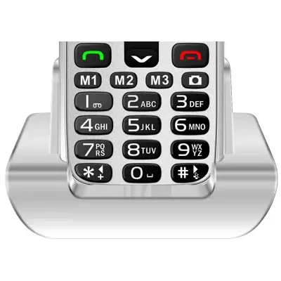 EVOLVEO EasyPhone XR ružový s nabíjacím stojančekom EP-601-XR-WH