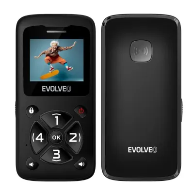EVOLVEO EasyPhone ID - Čierny