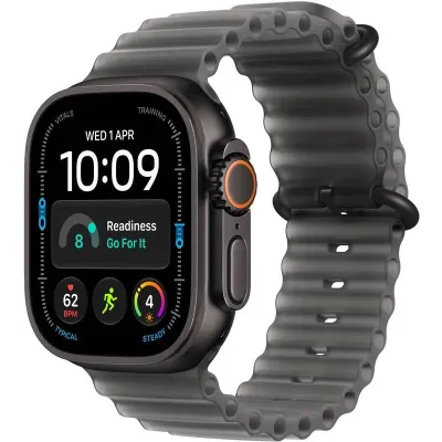 Apple Watch Ultra 4 49 mm Black Titanium Case with Translucent Black Ocean Band (MJAY4QC/A) l mobilpartner.sk