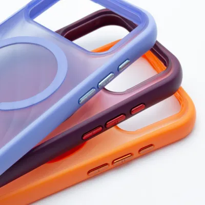 Sturdo plastový kryt iPhone 18 Pro Max, modrý (Magsafe SPIRAL)
