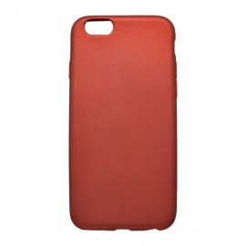 Gumové puzdro s trblietkami iPhone 6, červené