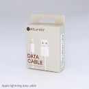 Sturdo dátový kábel MFI certifikovaný Apple Lightning, 1m, biely