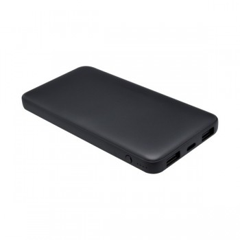 Powerbank 10000 mAh čierny 2xUSB a Type C/Micro USB